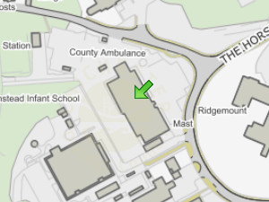 South East Coast Ambulance Service NHS Trust (SECAmb) location map